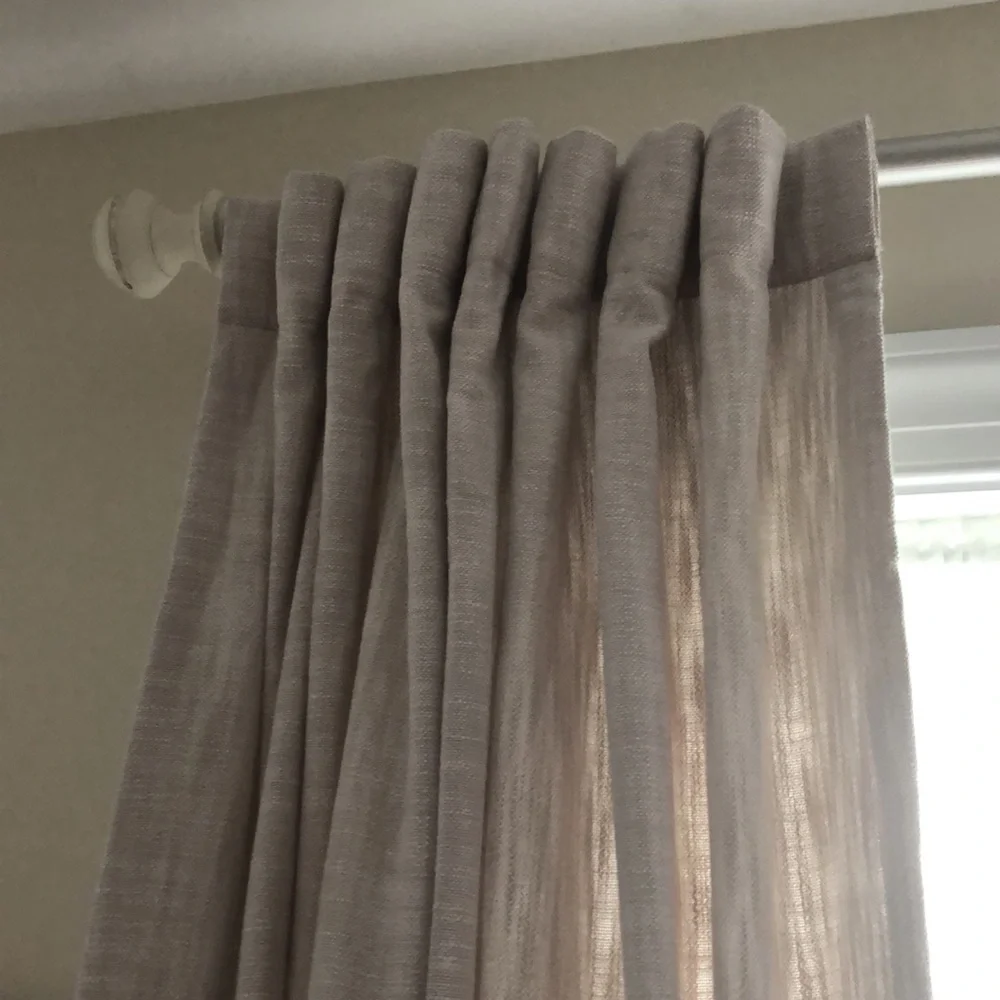 Pottery Barn Seaton 3 in 1 Pole top curtain panel in Neutral
